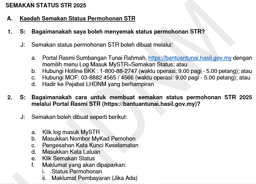 status berkaitan